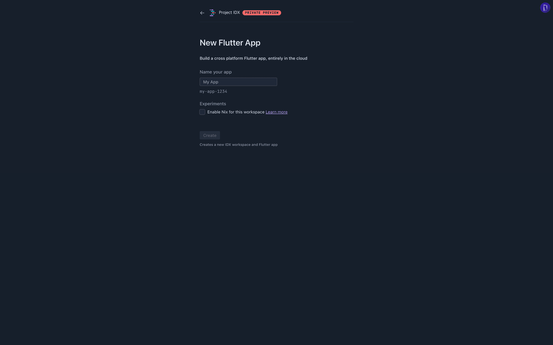 Make Flutter Project Page