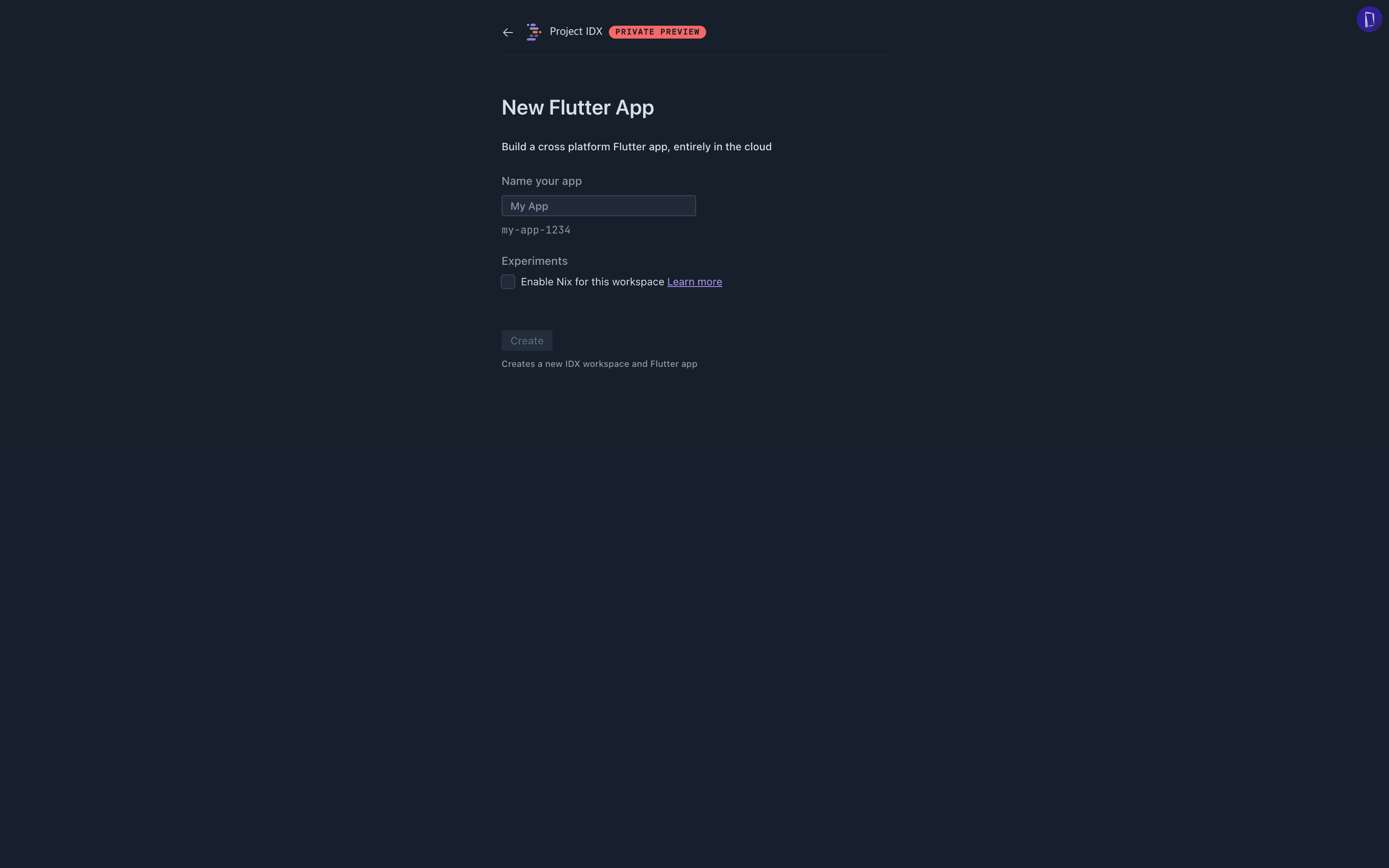 Make Flutter Project Page